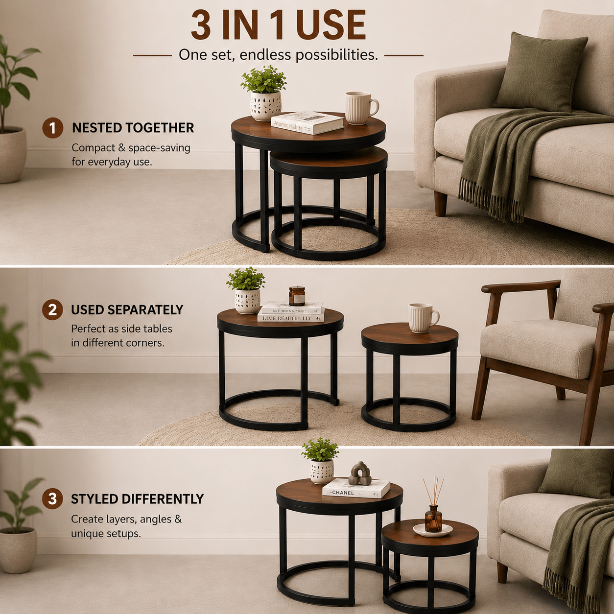 Orbit Nesting Tables - Plush Livings