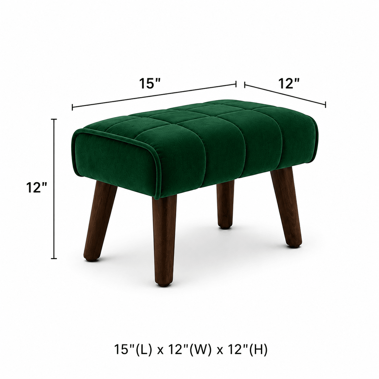 Emerald Haven Ottoman - Plush Livings