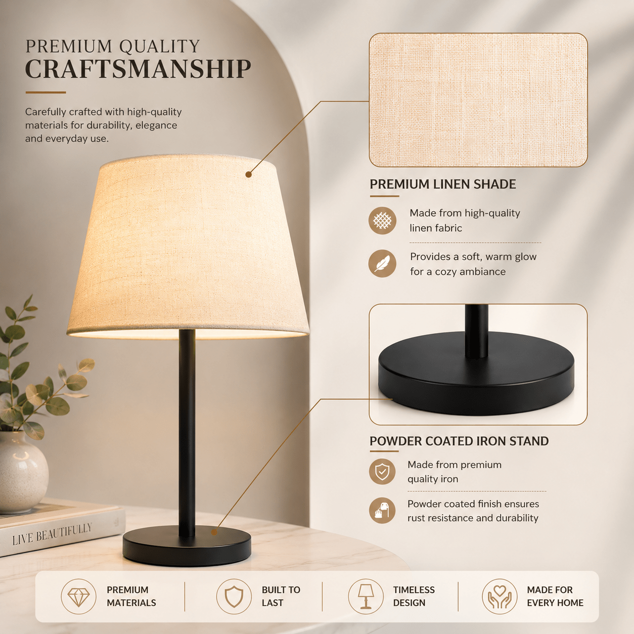 Halo Table Lamp - Plush Livings