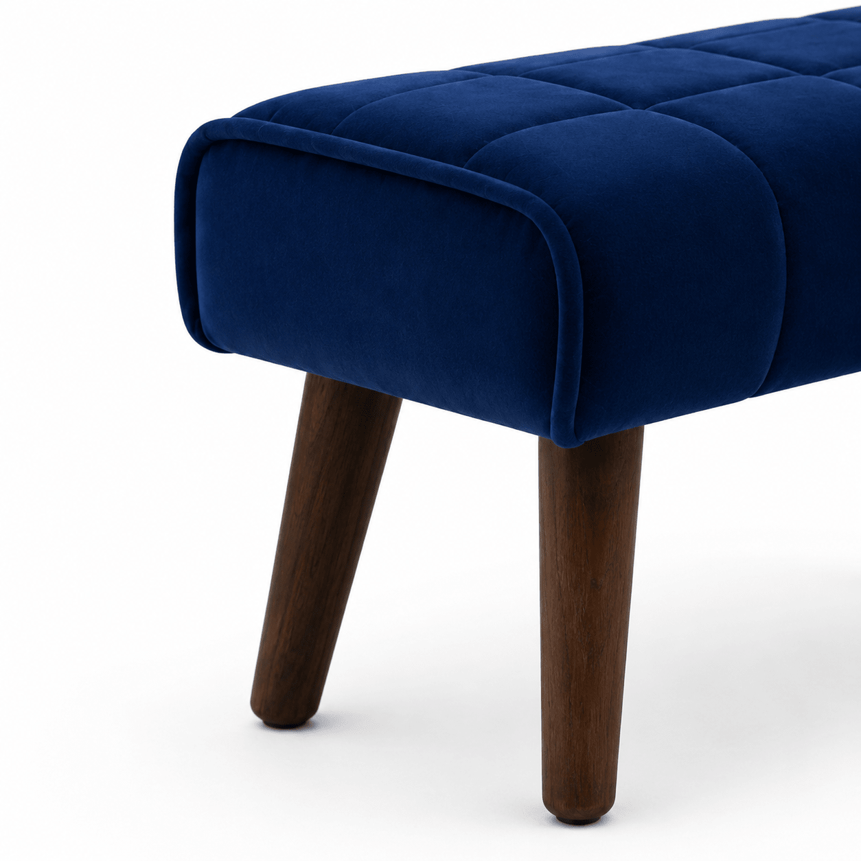 Navy Muse Ottoman - Plush Livings