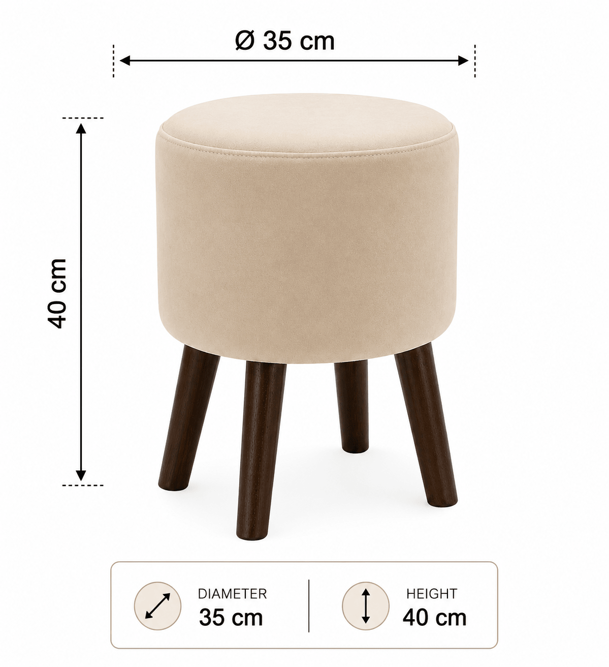 Pearl Nest Ottoman - Plush Livings