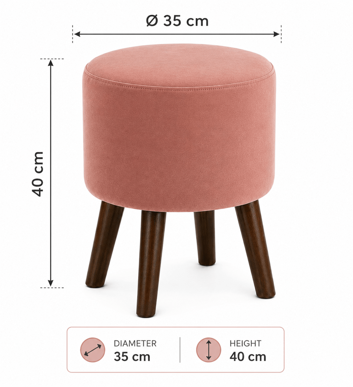 Petal Loft Ottoman - Plush Livings