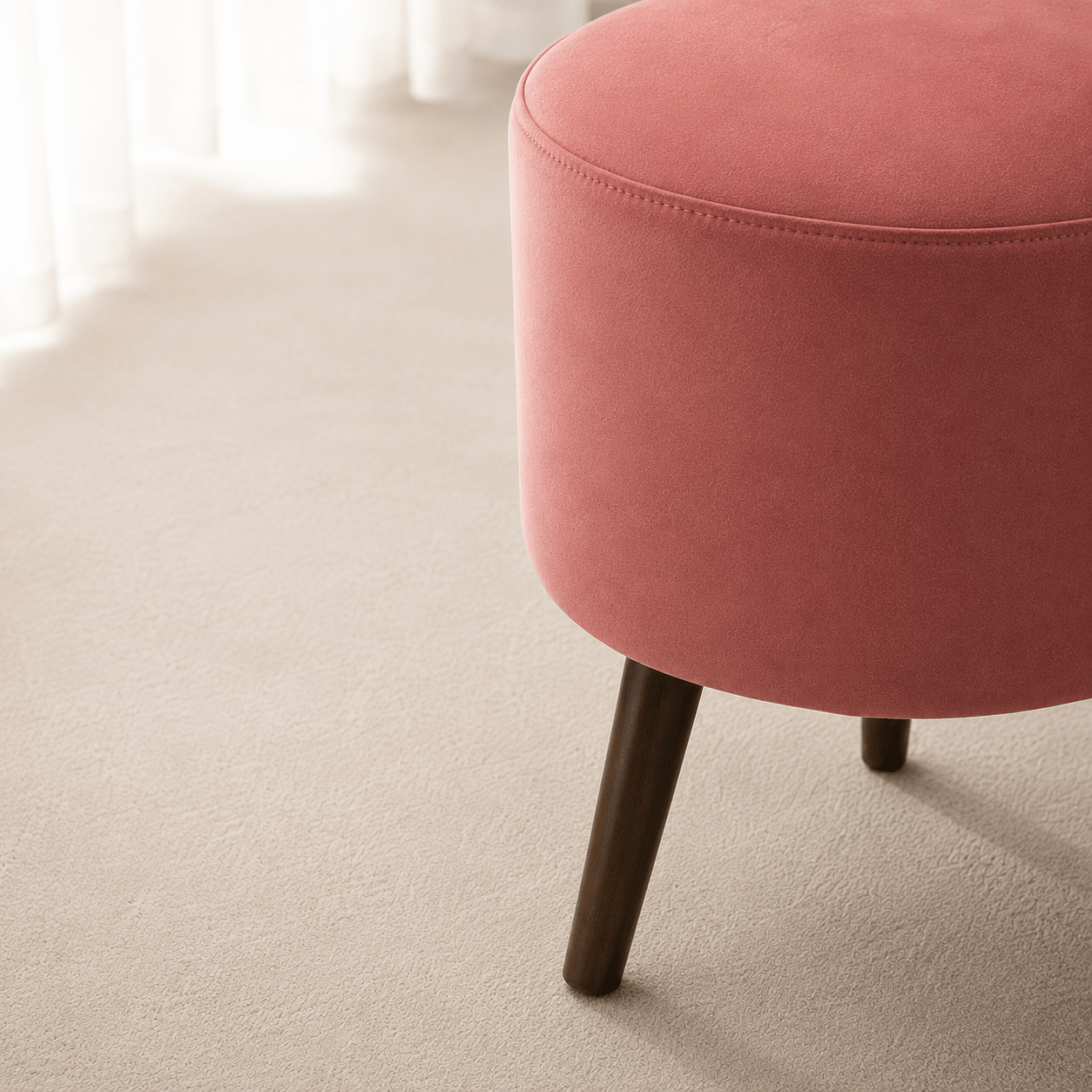 Petal Loft Ottoman - Plush Livings