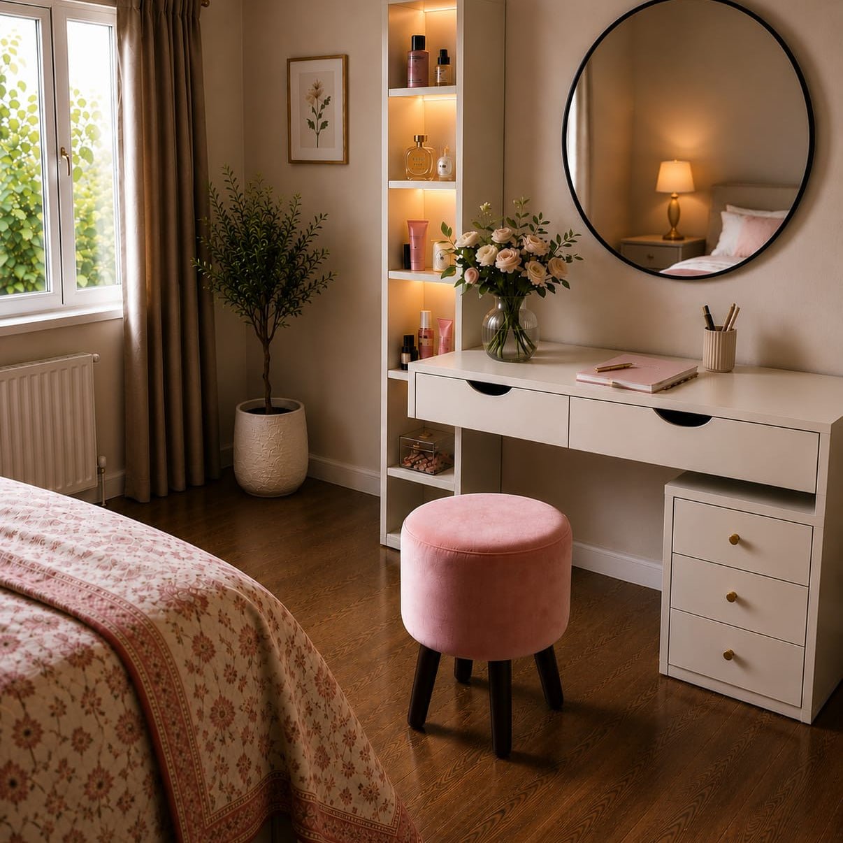 Petal Loft Ottoman - Plush Livings