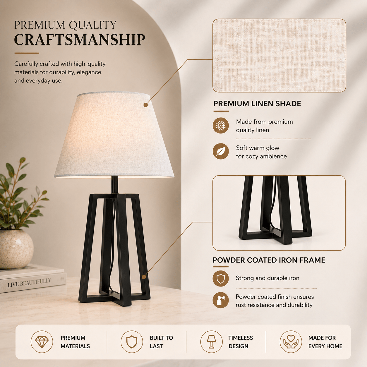 Tria Glow Lamp - Plush Livings
