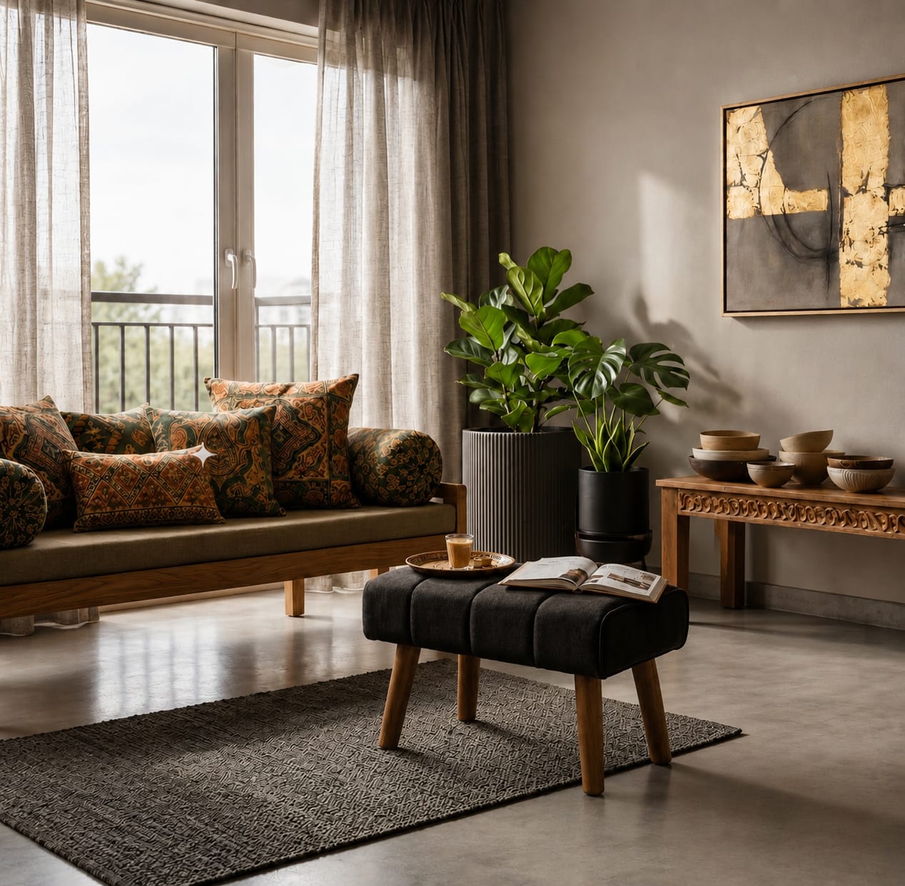 Urban eclipse ottoman - Plush Livings