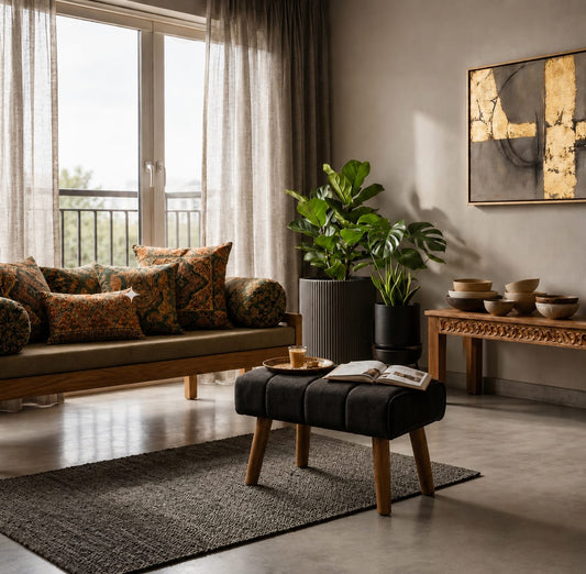 Urban eclipse ottoman - Plush Livings