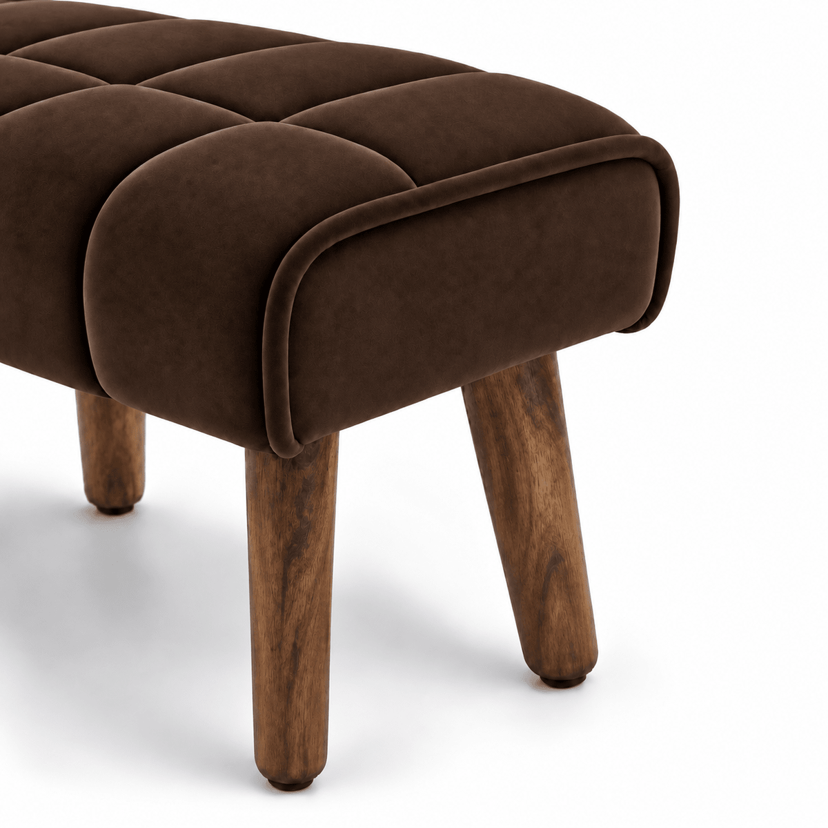 Walnut Dusk Ottoman - Plush Livings